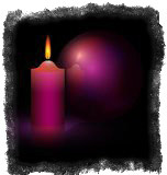 candle purple ball 270100041